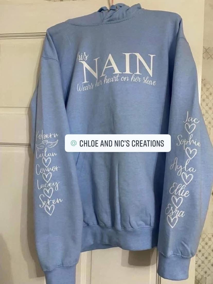 Personalised hoodies adults