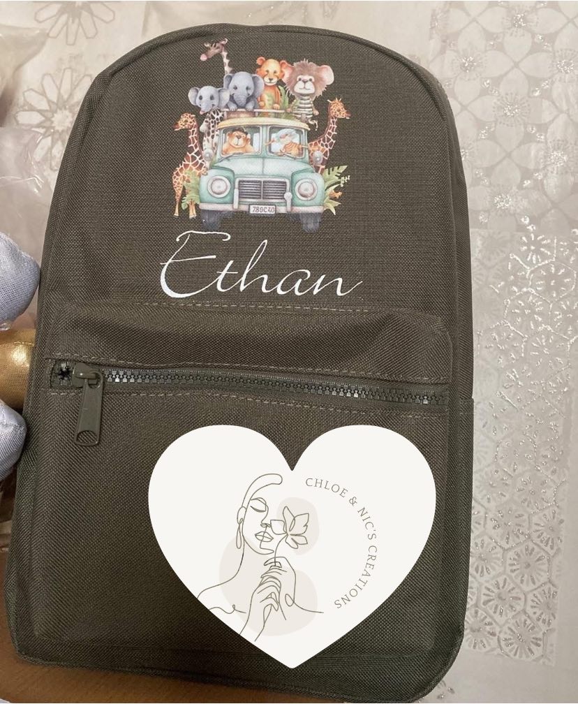 personalised back packs