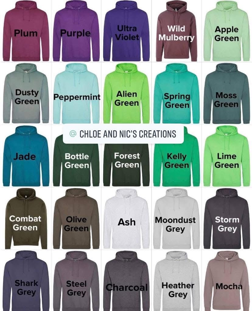 Personalised hoodies adults