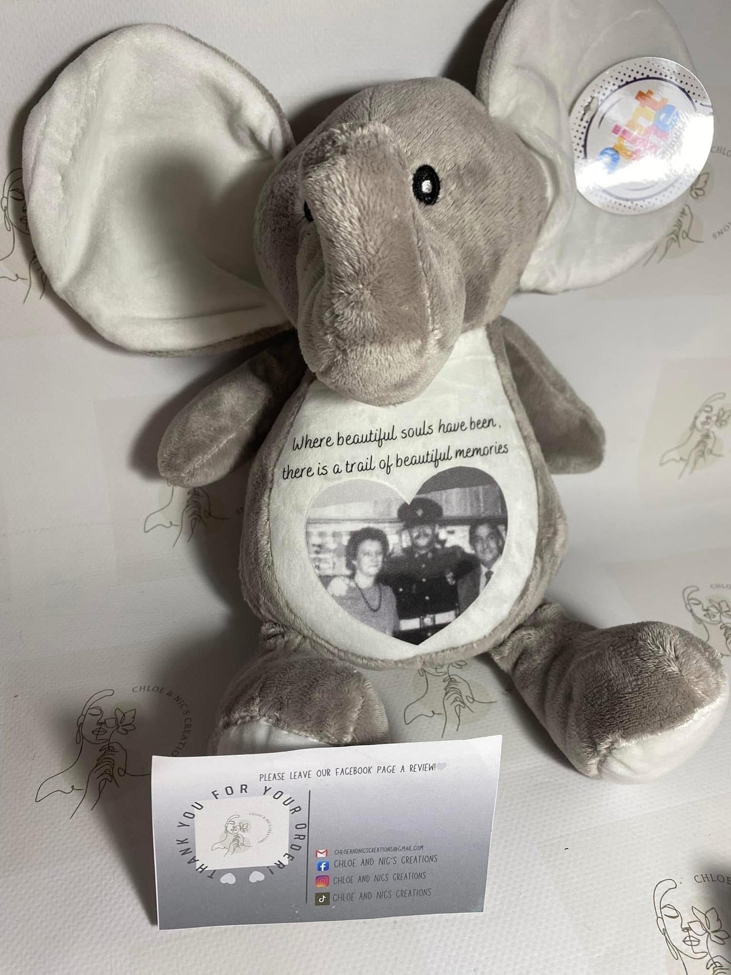 Personalised memorial bears