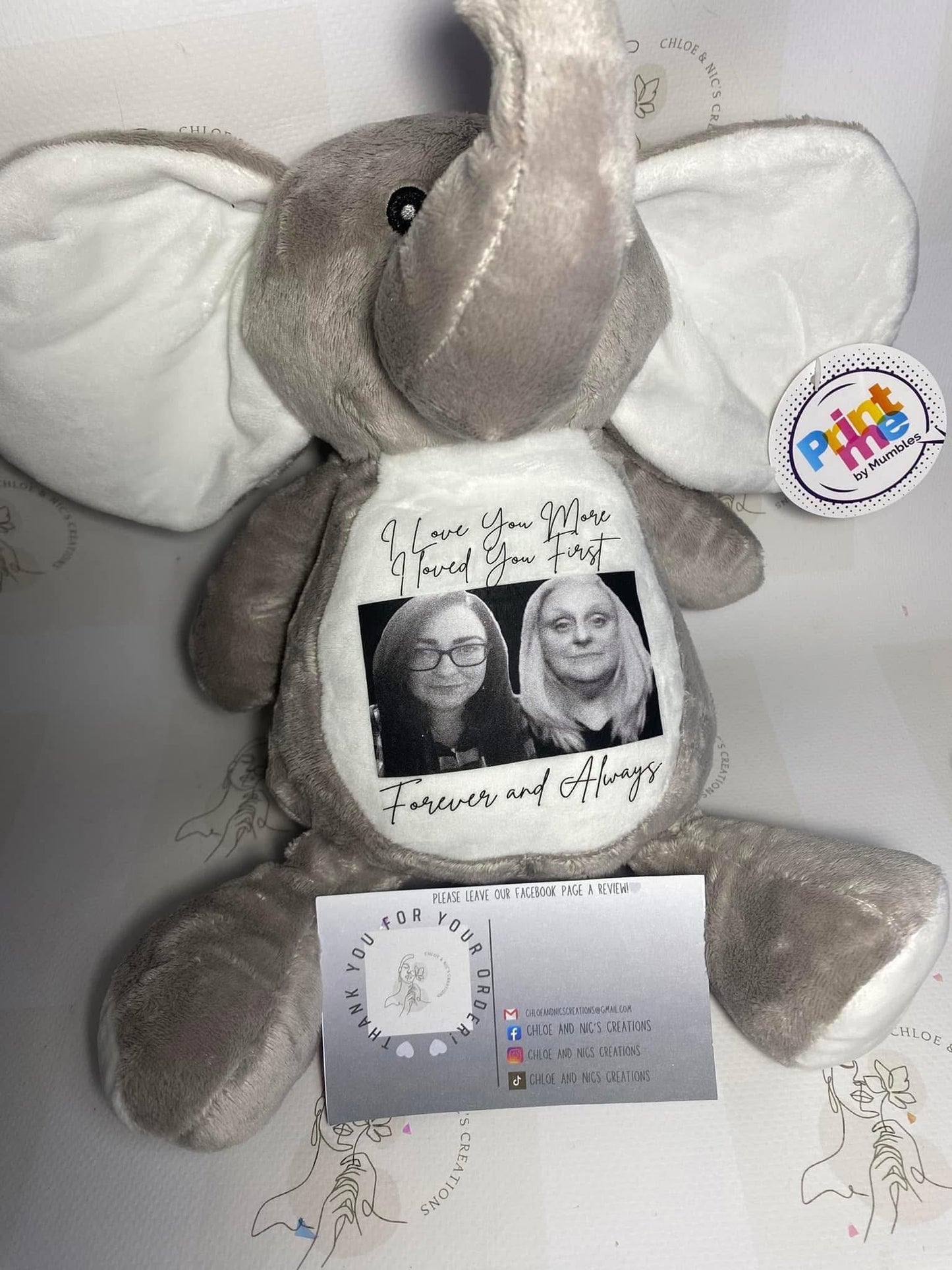 Personalised memorial bears